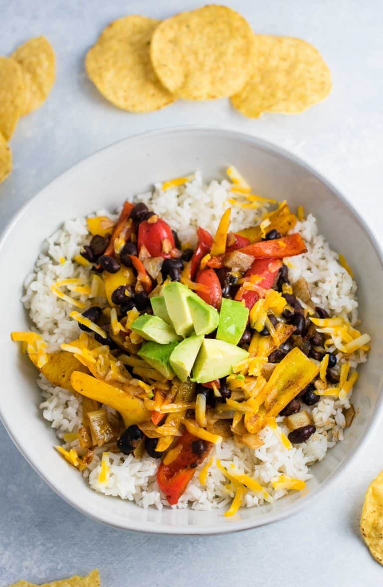 Easy Vegetarian Burrito Bowl Recipe Build Your Bite