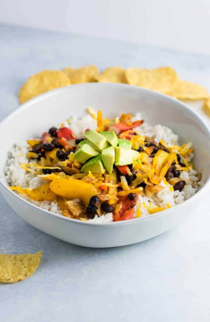 Easy Vegetarian Burrito Bowl Recipe Build Your Bite