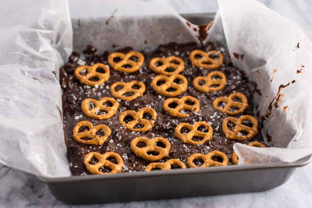 Vegan Chocolate Sea Salt Pretzel Bark Recipe gluten free