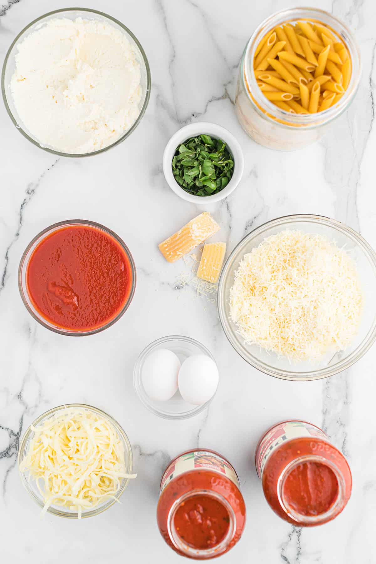 ingredients to make baked ziti