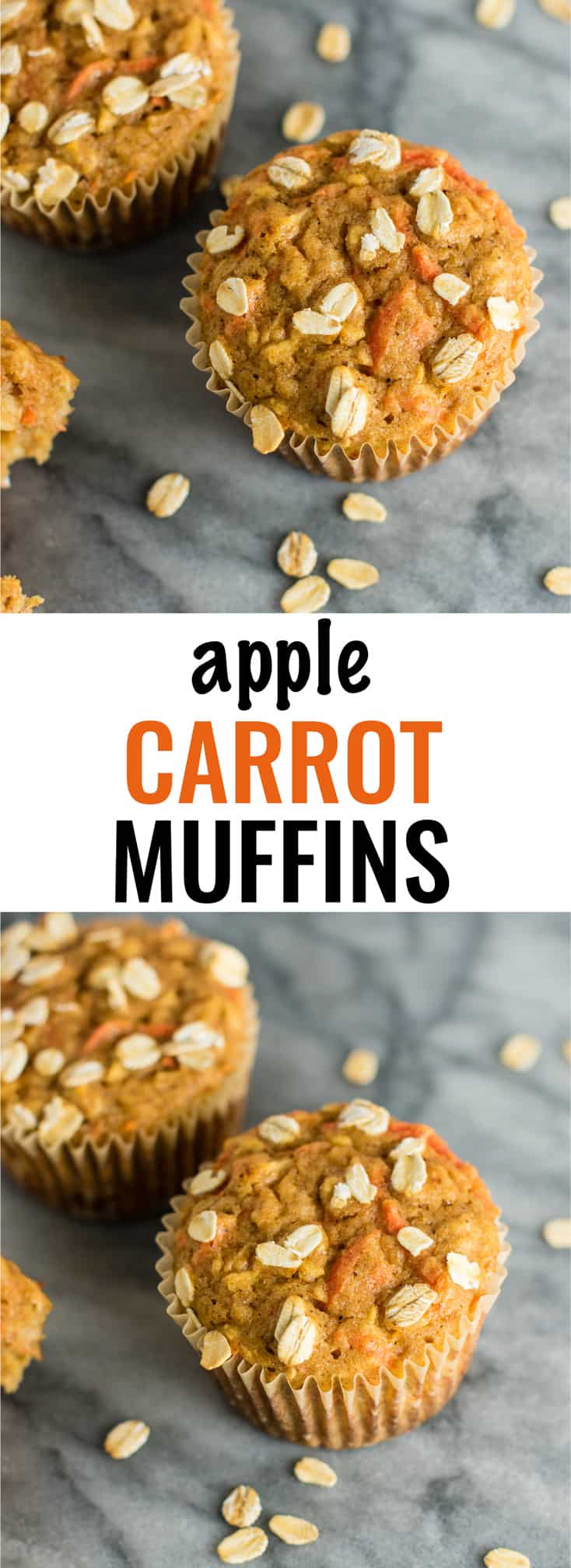 wholesome carrot apple muffins