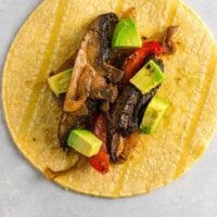 portobello mushroom fajitas