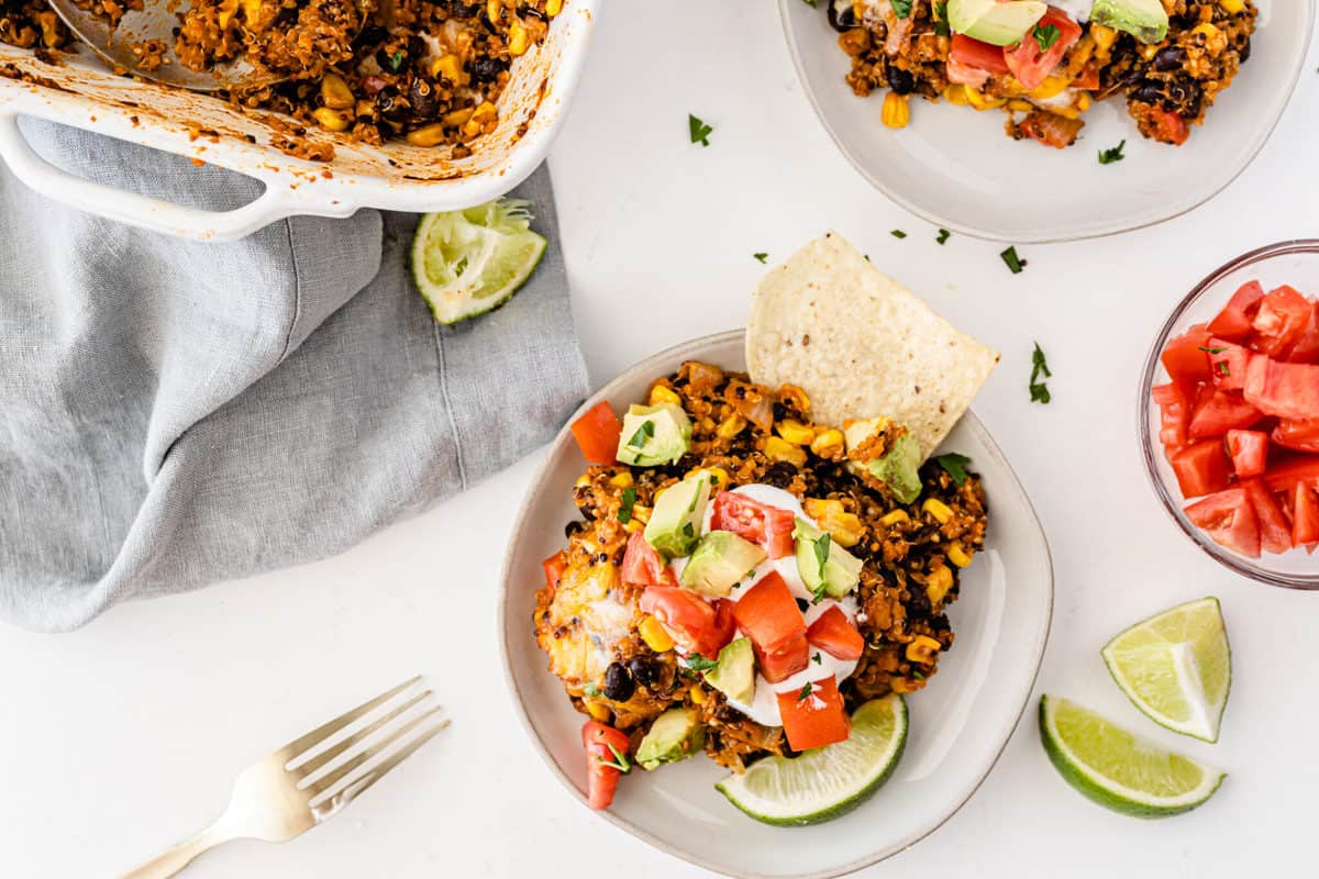 Mexican Quinoa Enchilada Casserole Recipe Build Your Bite