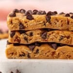 peanut butter chocolate chip protein bars