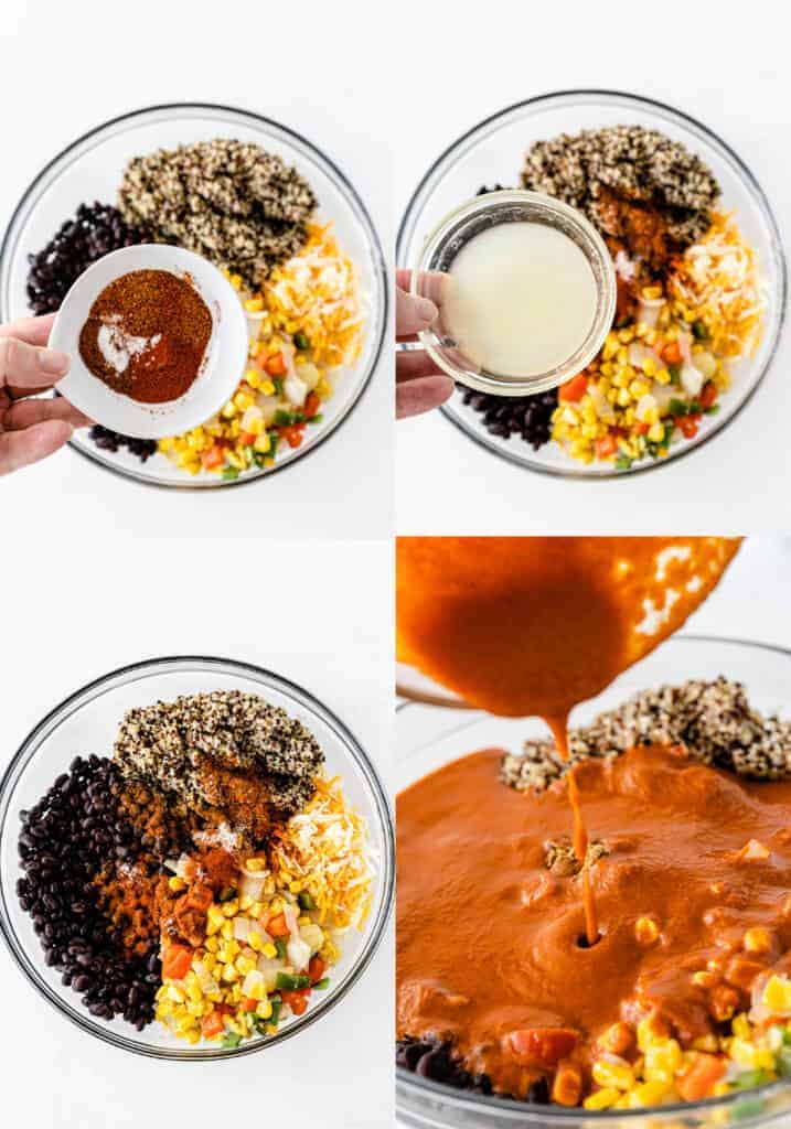 Mexican Quinoa Enchilada Casserole Recipe Build Your Bite