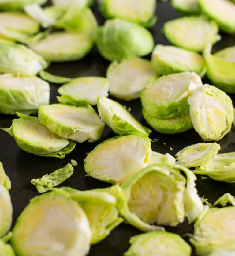 Roasted Brussel Sprout Chips Recipe Build Your Bite