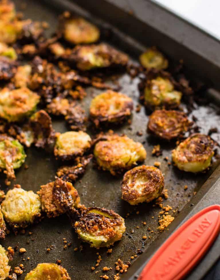 Roasted Brussel Sprout Chips Recipe Build Your Bite
