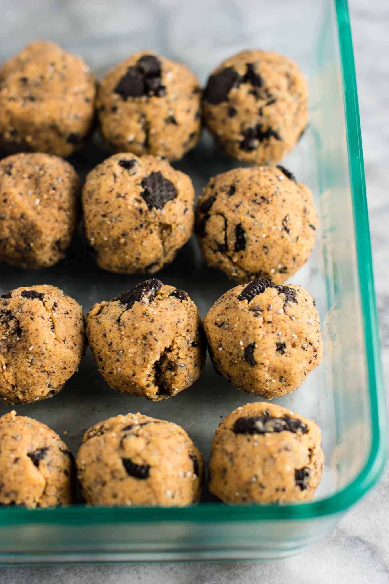 cookies and cream protein balls