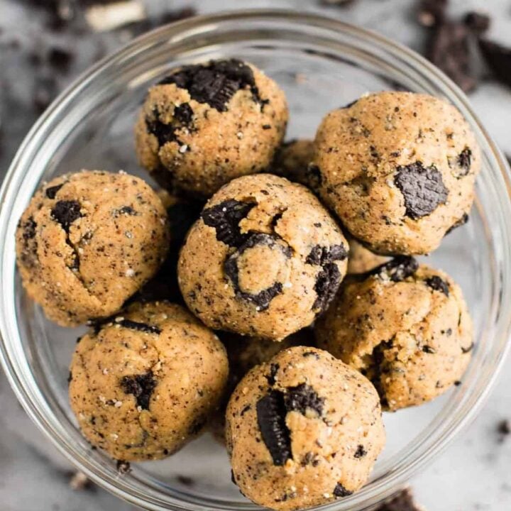 cookies and cream protein balls