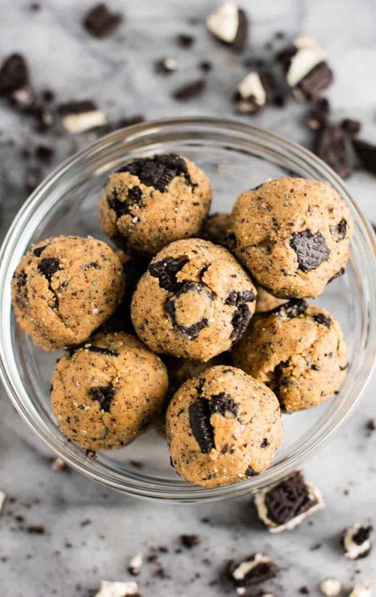cookies and cream protein balls