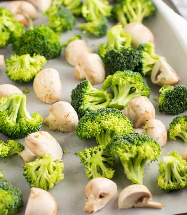 Roasted Broccoli and Mushrooms Recipe - Build Your Bite