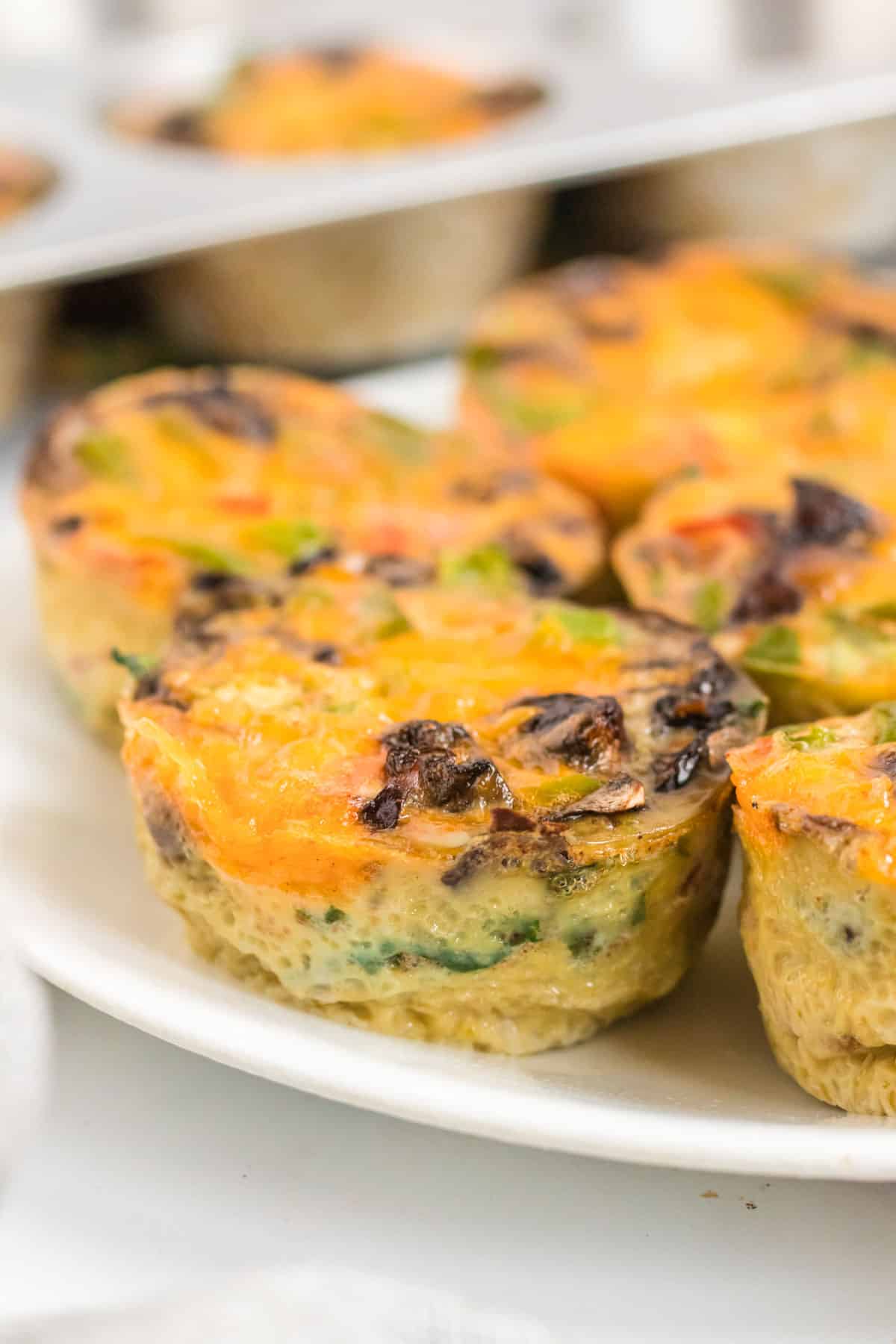 egg muffins on a plate