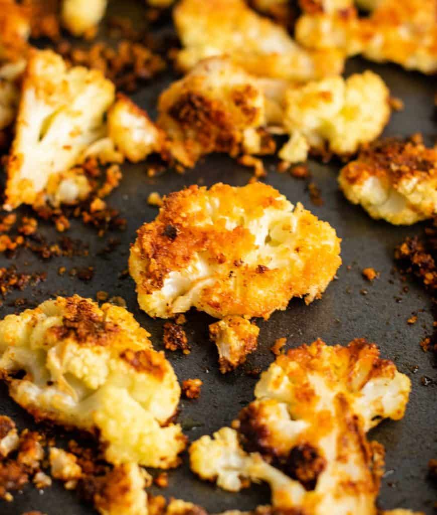 Parmesan Roasted Cauliflower Recipe Build Your Bite