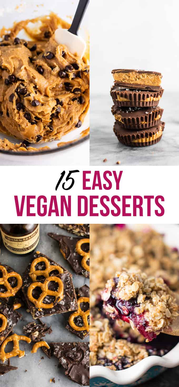 15 easy vegan desserts #vegandessert #dessertrecipe #vegan #dairyfree #veganrecipe