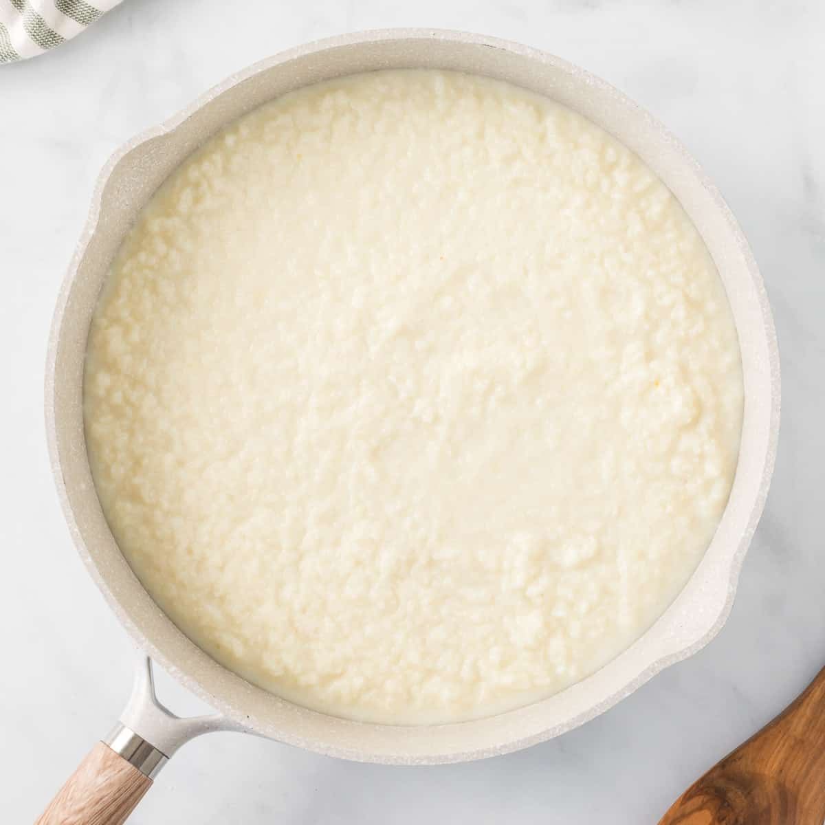 cauliflower sauce in a skillet