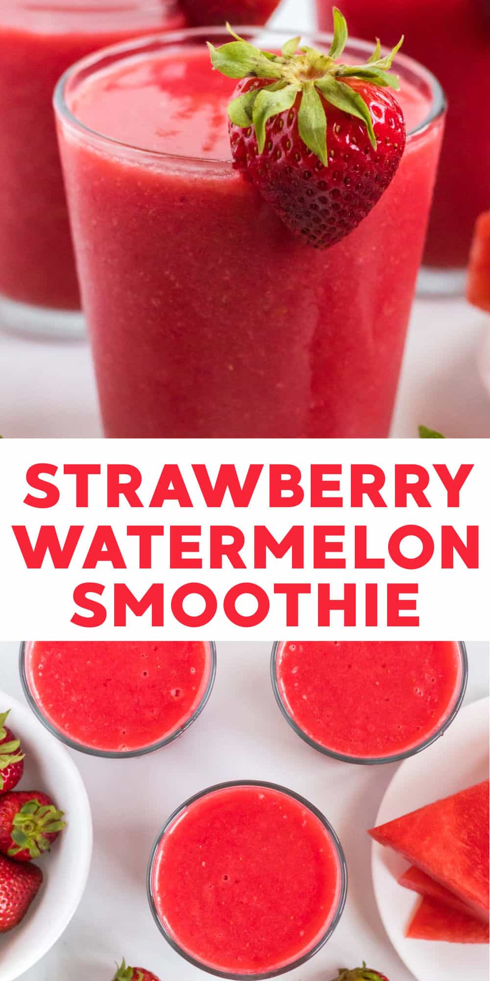 Strawberry Watermelon Smoothie - Cotter Crunch