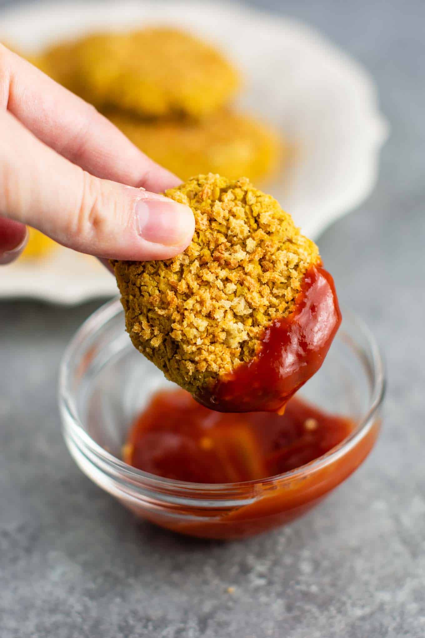 Chickpea nuggets – meatless chicken nugget recipe. #chickpeanuggets #vegetarian #meatless #chicknnuggets 