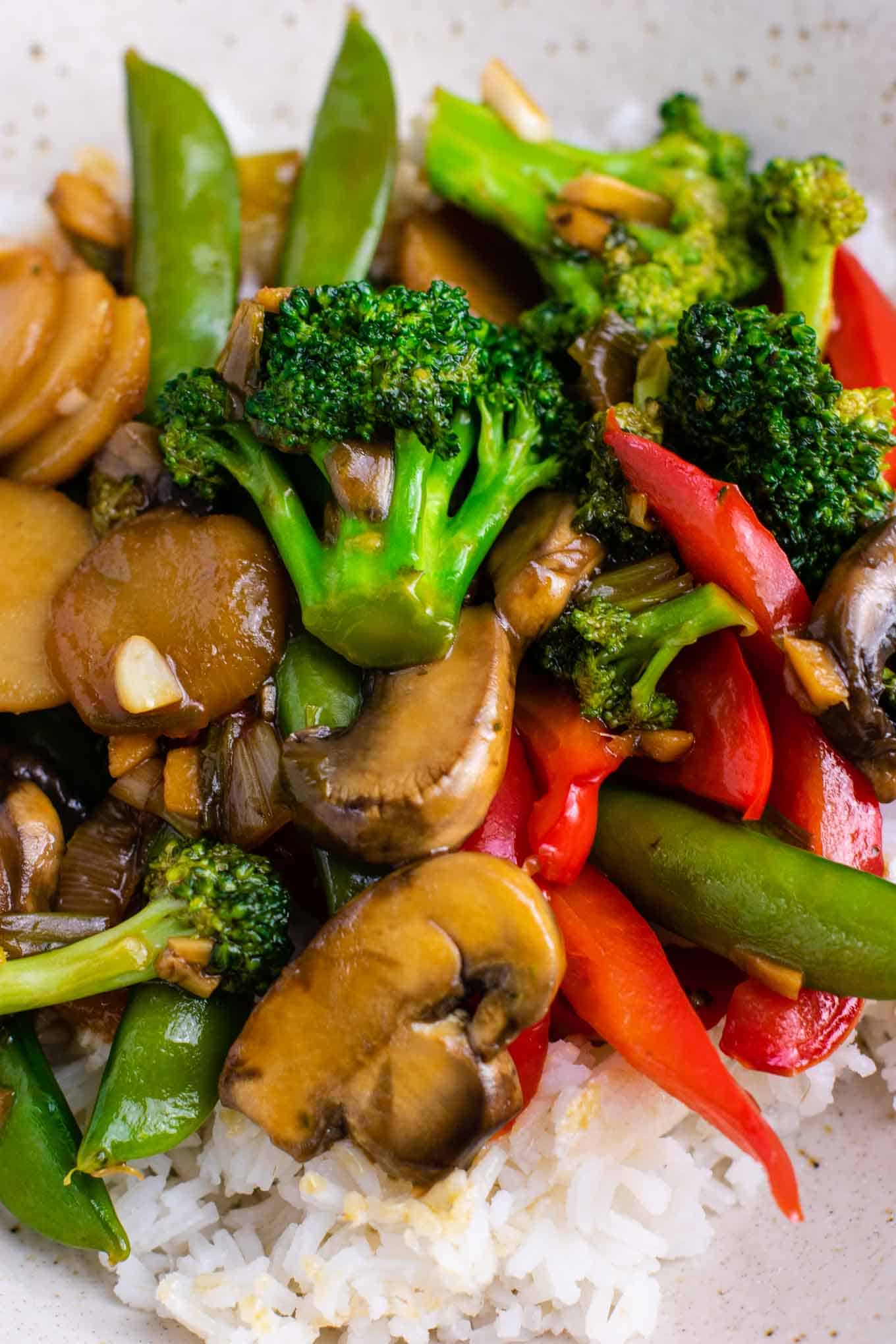 Veggies in a stir fry