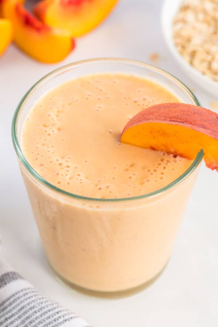 The Best Peach Smoothie Recipe Build Your Bite