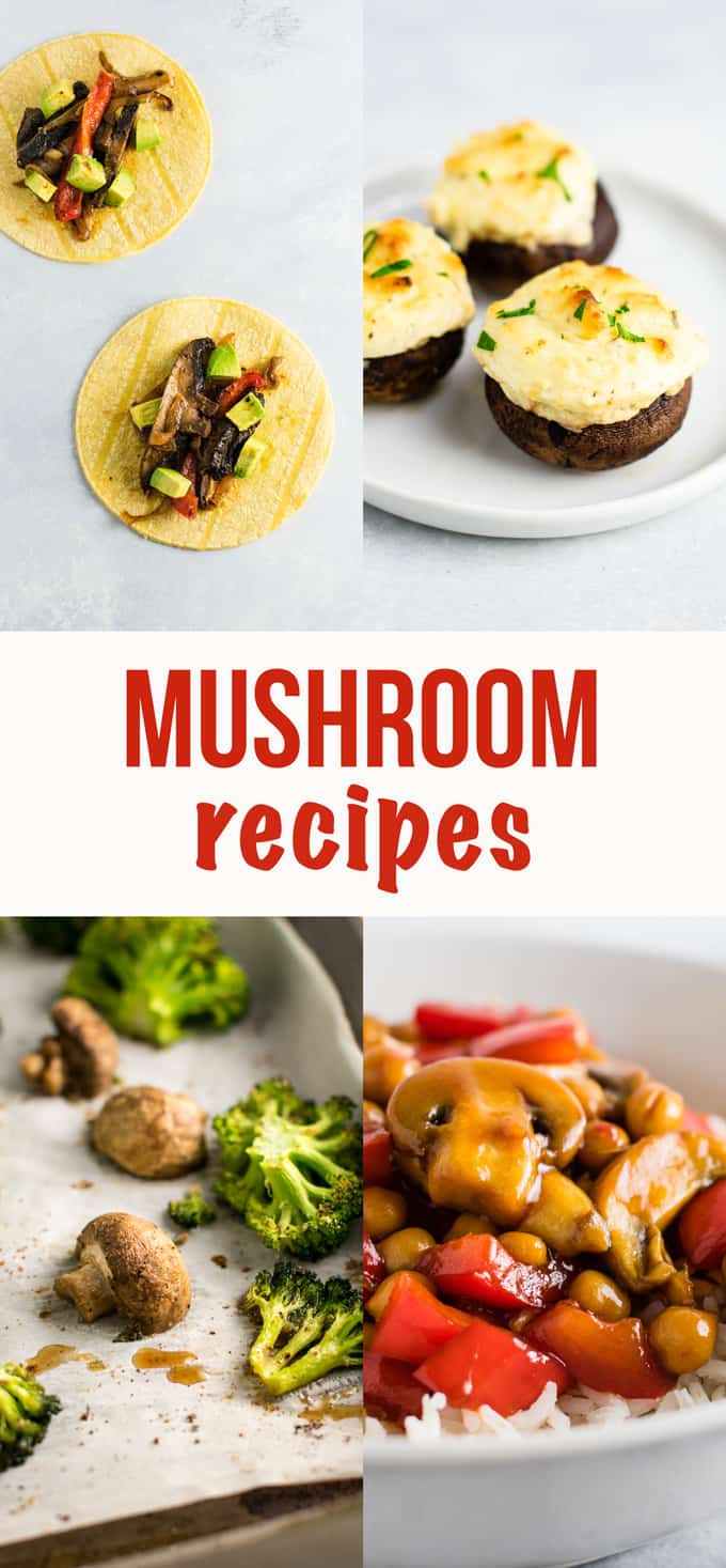 10 delicious vegetarian mushroom recipes - mushroom lovers will LOVE these! #mushrooms #mushroomrecipe #vegetarian #appetizer #dinner #recipes #healthy