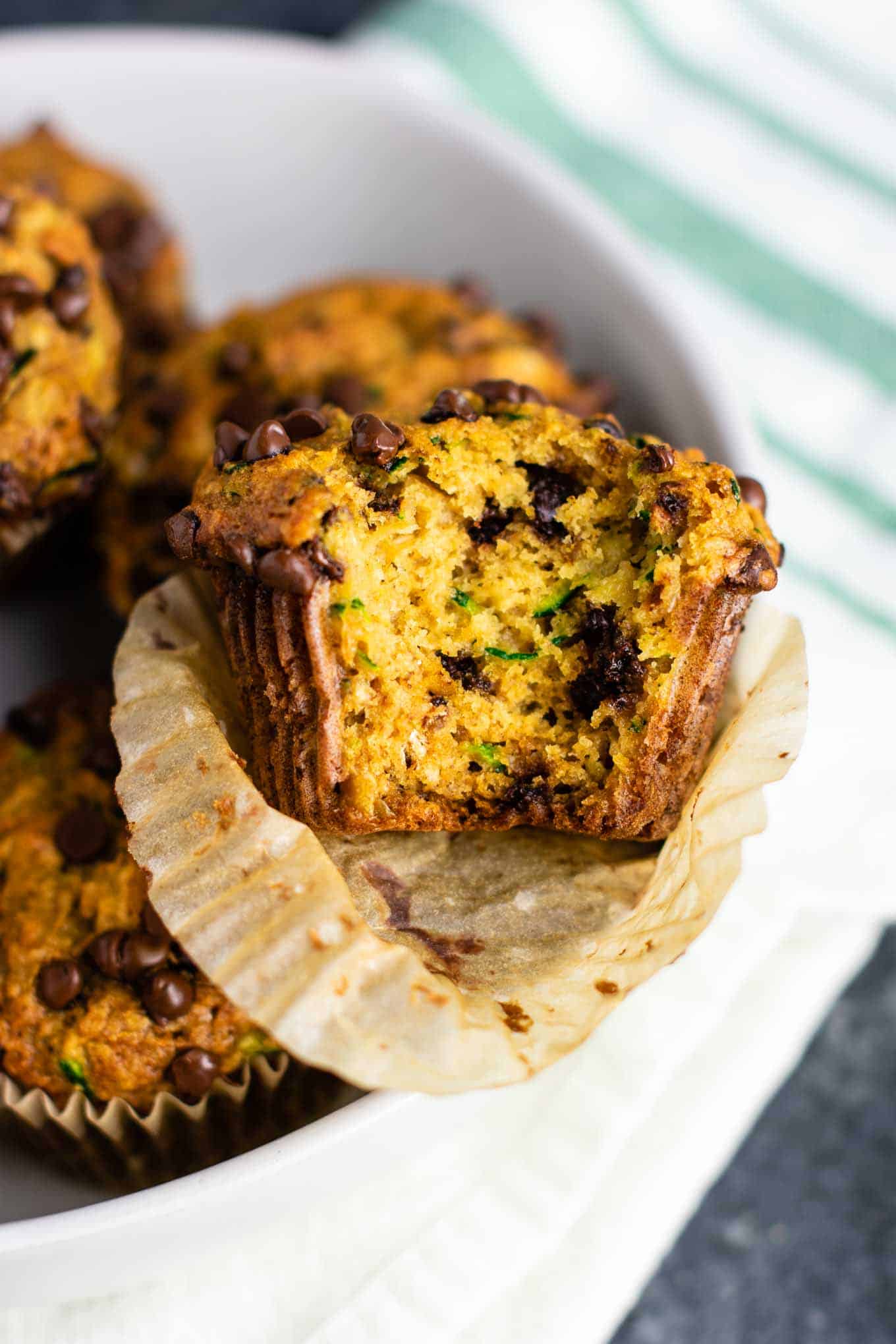 chocolate chip muffins with zucchini