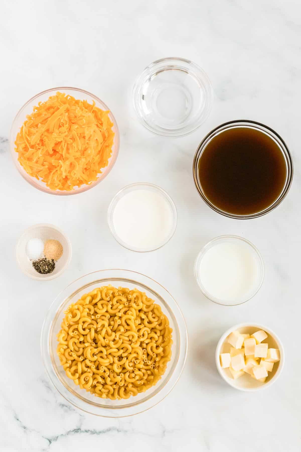 ingredients to make instant pot mac and cheese