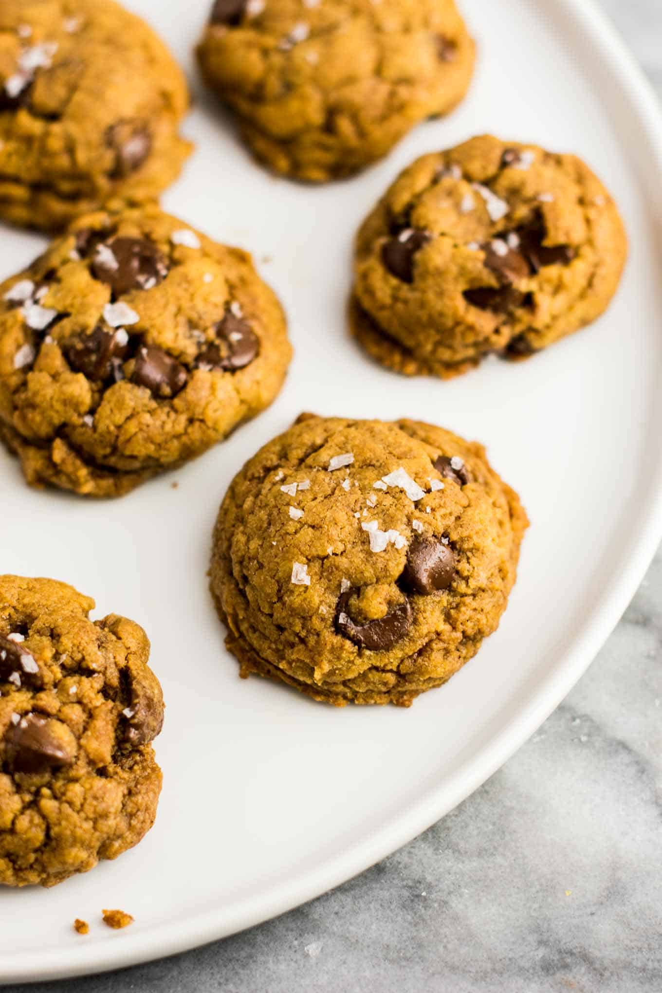 Vegan Pumpkin Chocolate Chip Cookies - Build Your Bite