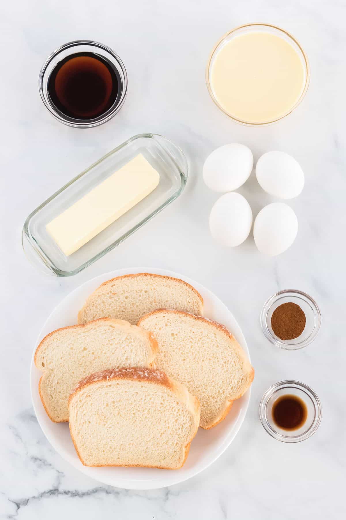 ingredients needed to make eggnog french toast