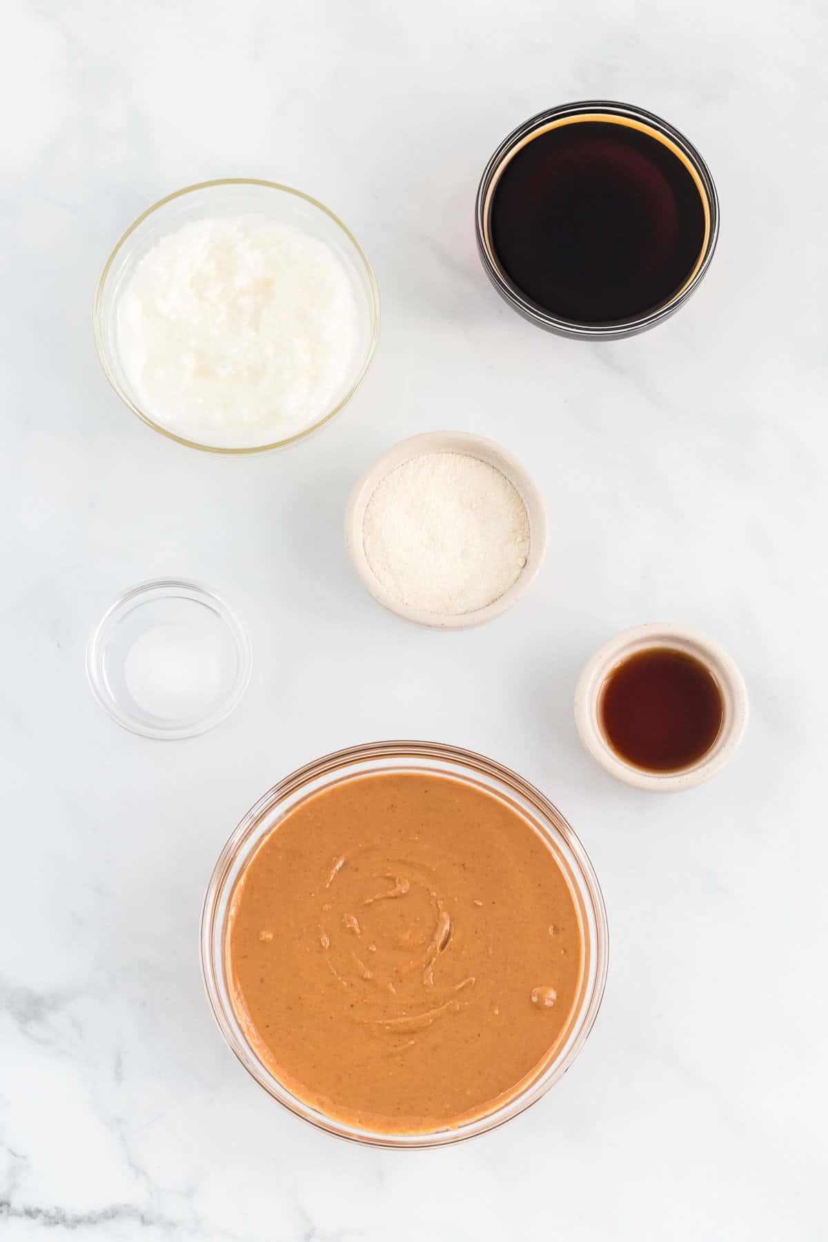 ingredients needed to make vegan peanut butter fudge