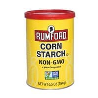 Rumford Non-GMO Corn Starch - Gluten Free, Vegan, Vegetarian, Thickener for sauce, soup, gravy in a Resealable Can - 6.5 oz (1)