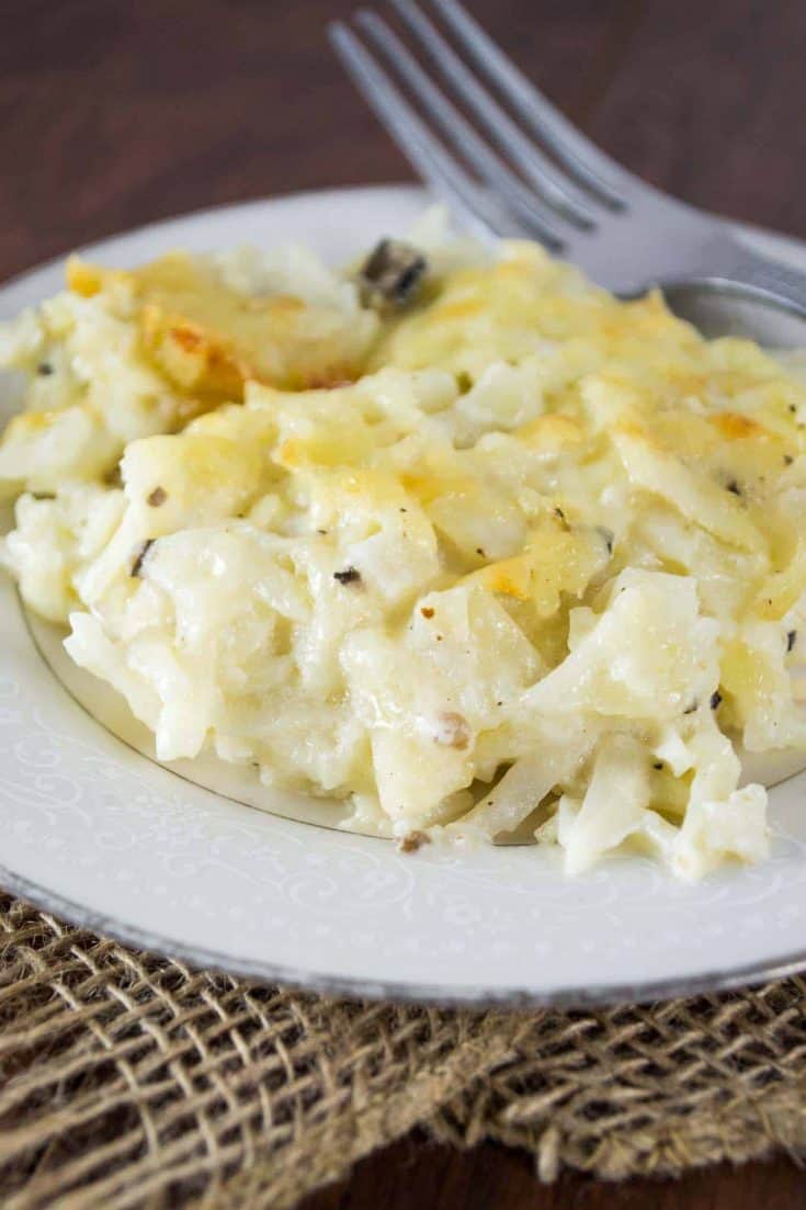 Vegetarian Cheesy Hashbrown Casserole Cracker Barrel Copycat
