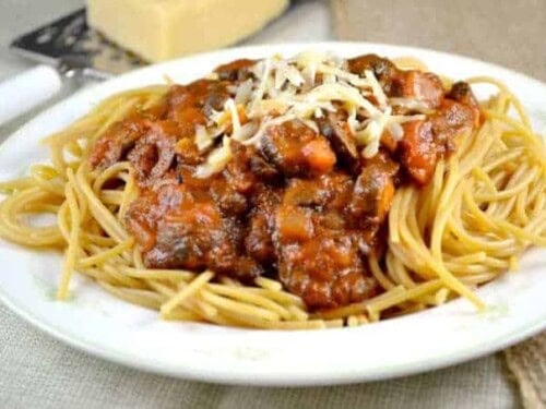 Easy Meatless Spaghetti