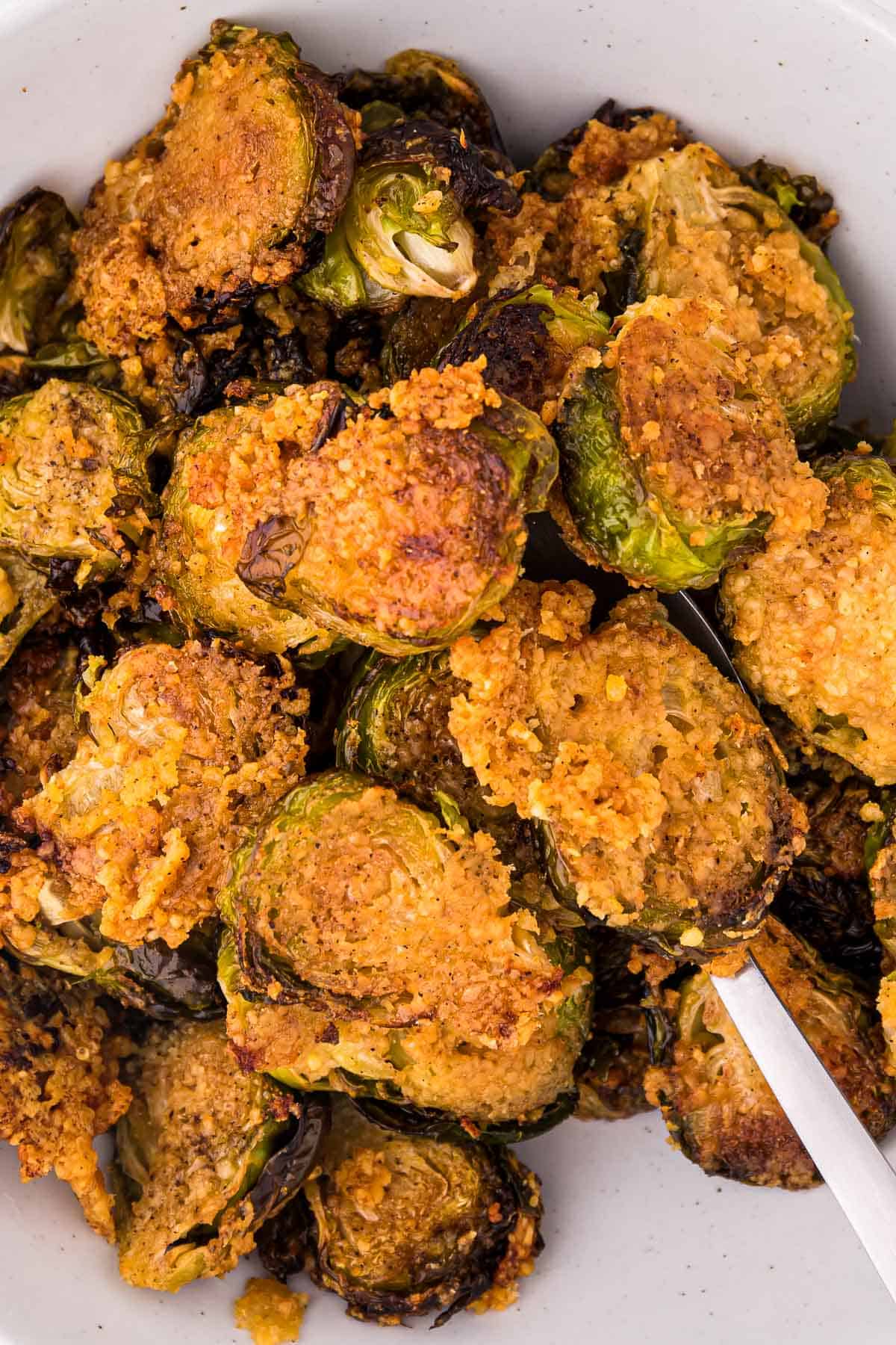 crispy baked brussel sprout chips
