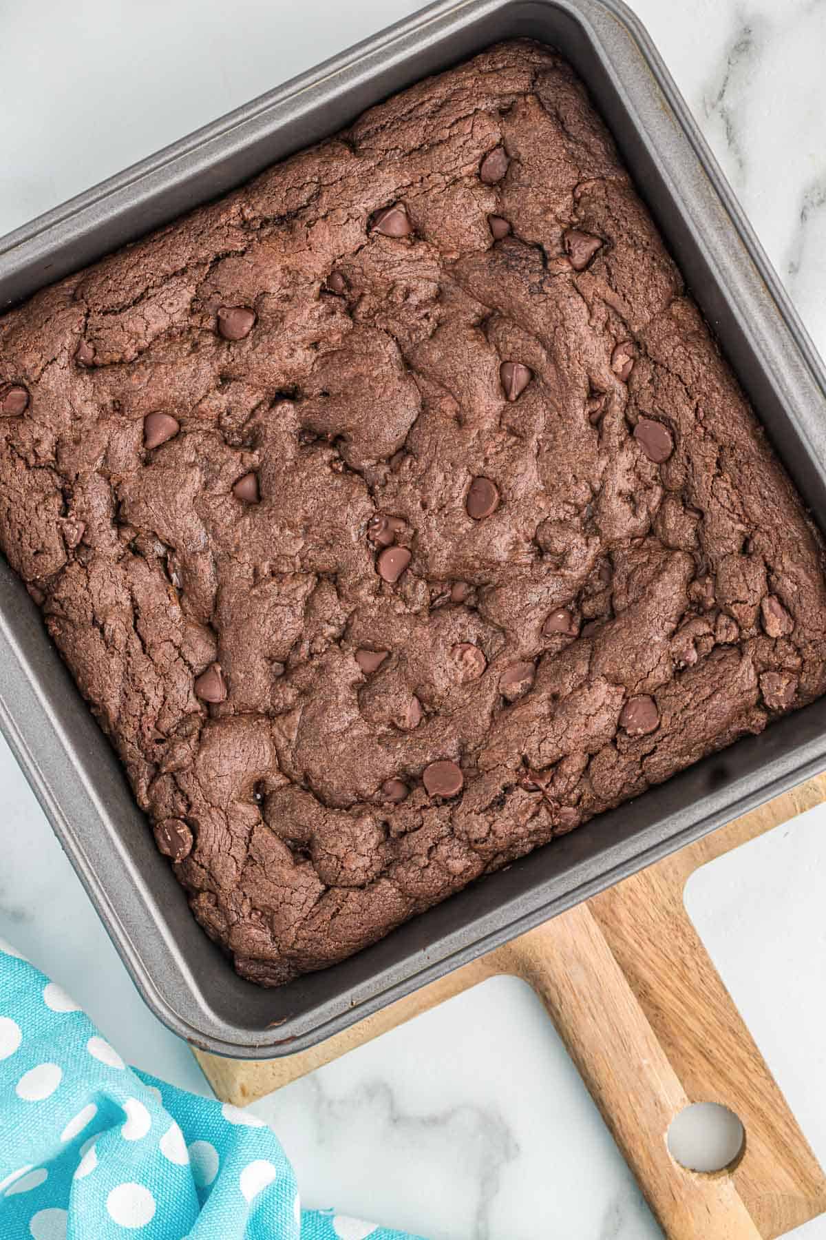 brownies in the pan