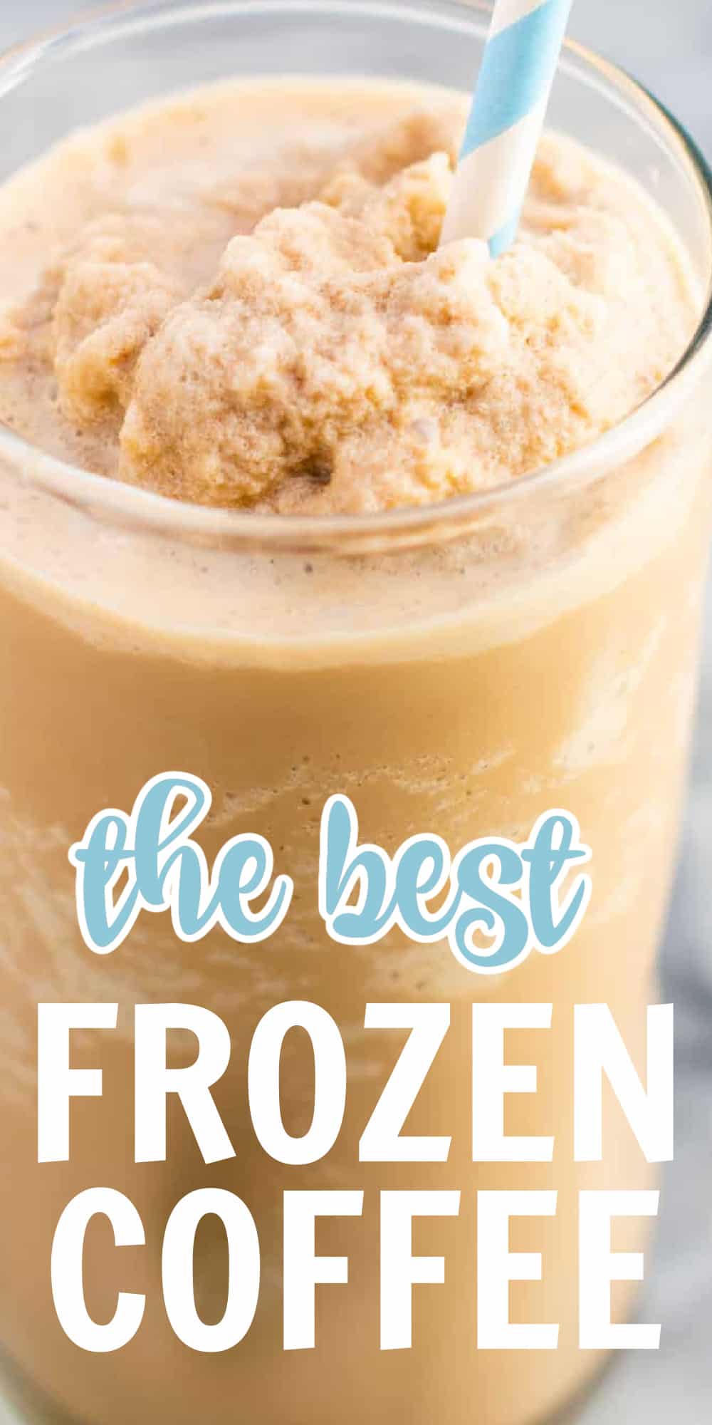 image with text "the best frozen coffee"