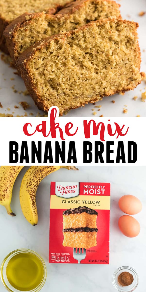 Easy Cake Mix Banana Bread Recipe - Build Your Bite