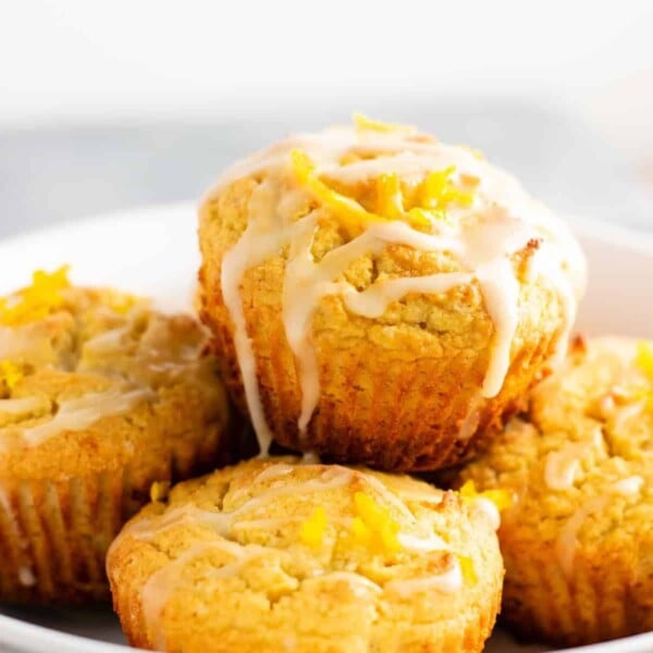 Gluten free muffins recipe with sweet orange glaze