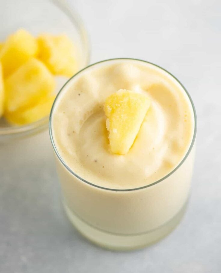 Frosty 4 Ingredient Pineapple Smoothie - Build Your Bite