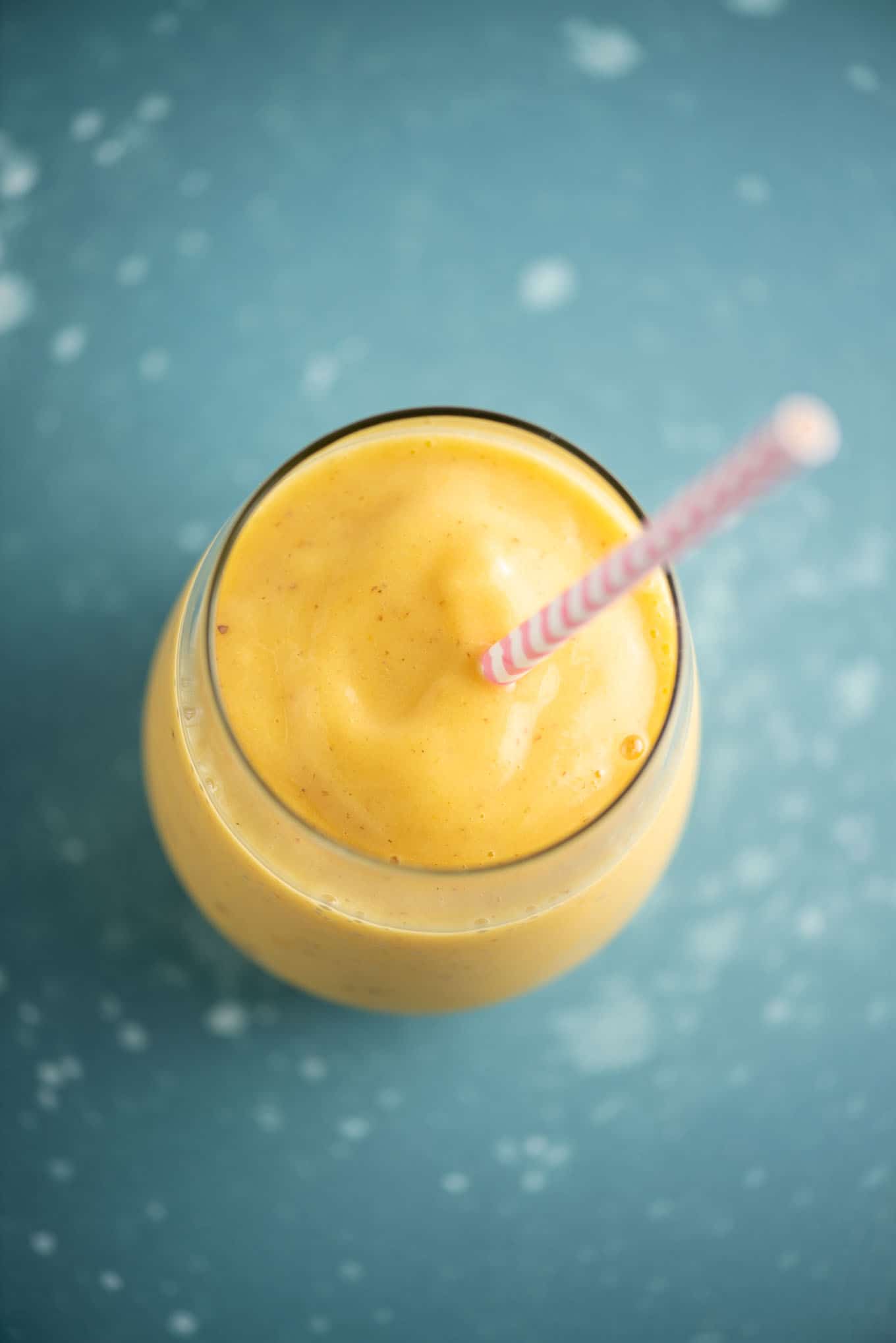 mango and pineapple smoothie recipe in a glass