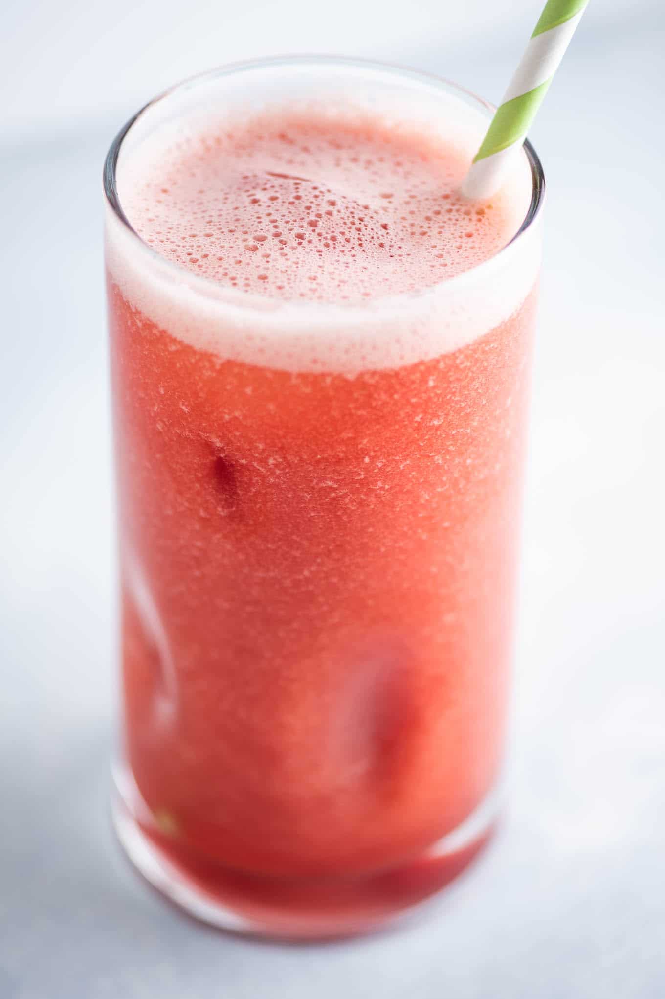 homemade watermelon juice in a glass