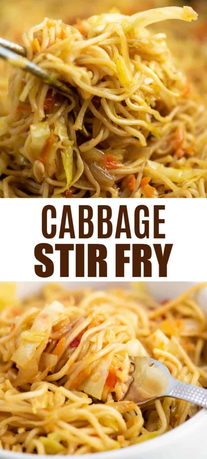 image with text "cabbage stir fry"