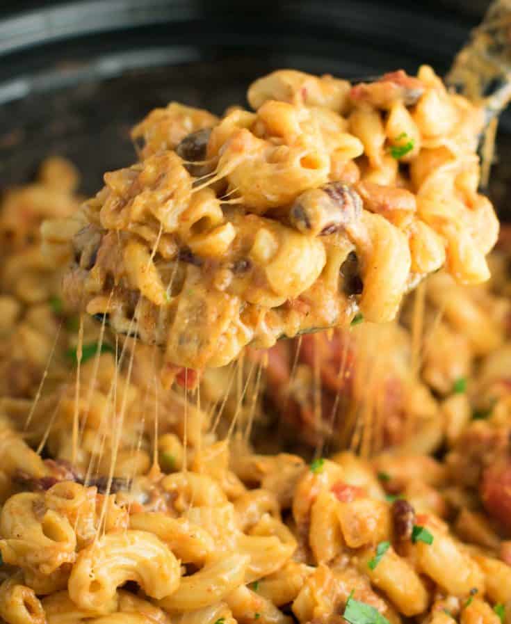 Slow Cooker Vegetarian Chili Mac Recipe Build Your Bite