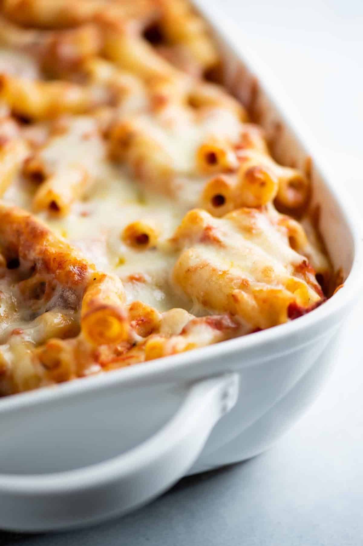 Easy Three Cheese Baked Ziti Recipe Build Your Bite