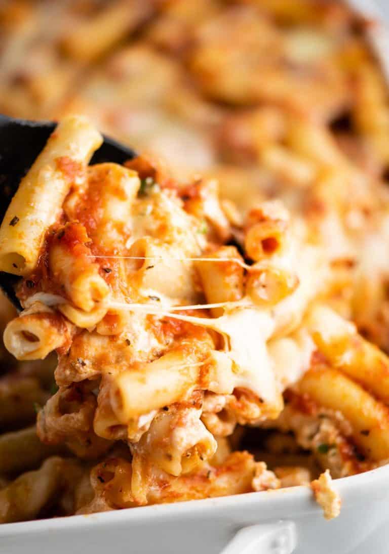 Easy Three Cheese Baked Ziti Recipe Build Your Bite