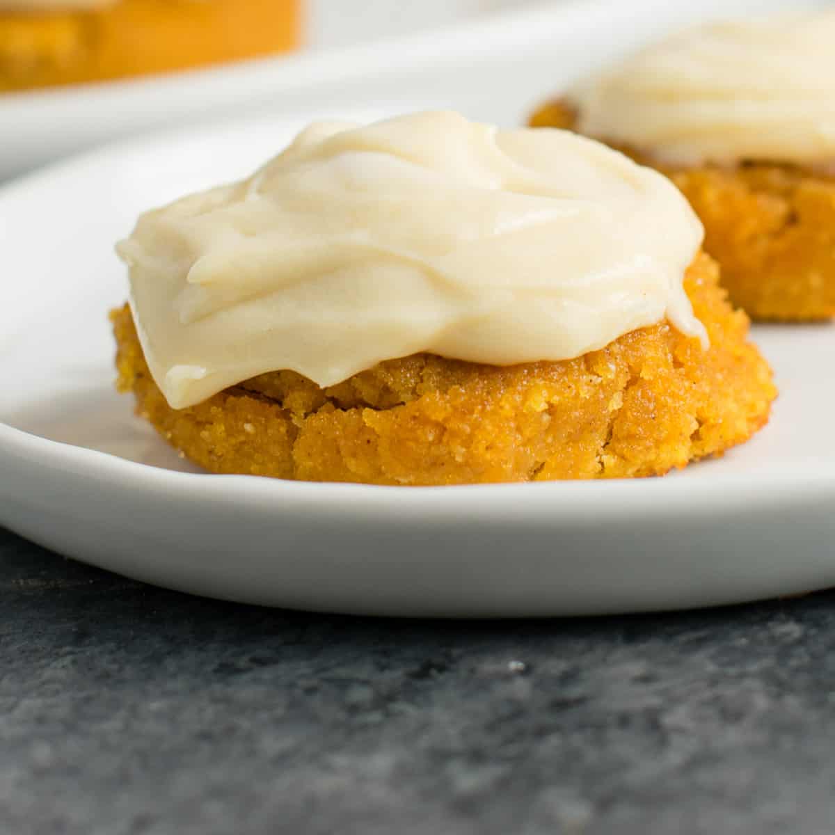 pumpkin pie cookie on a plate