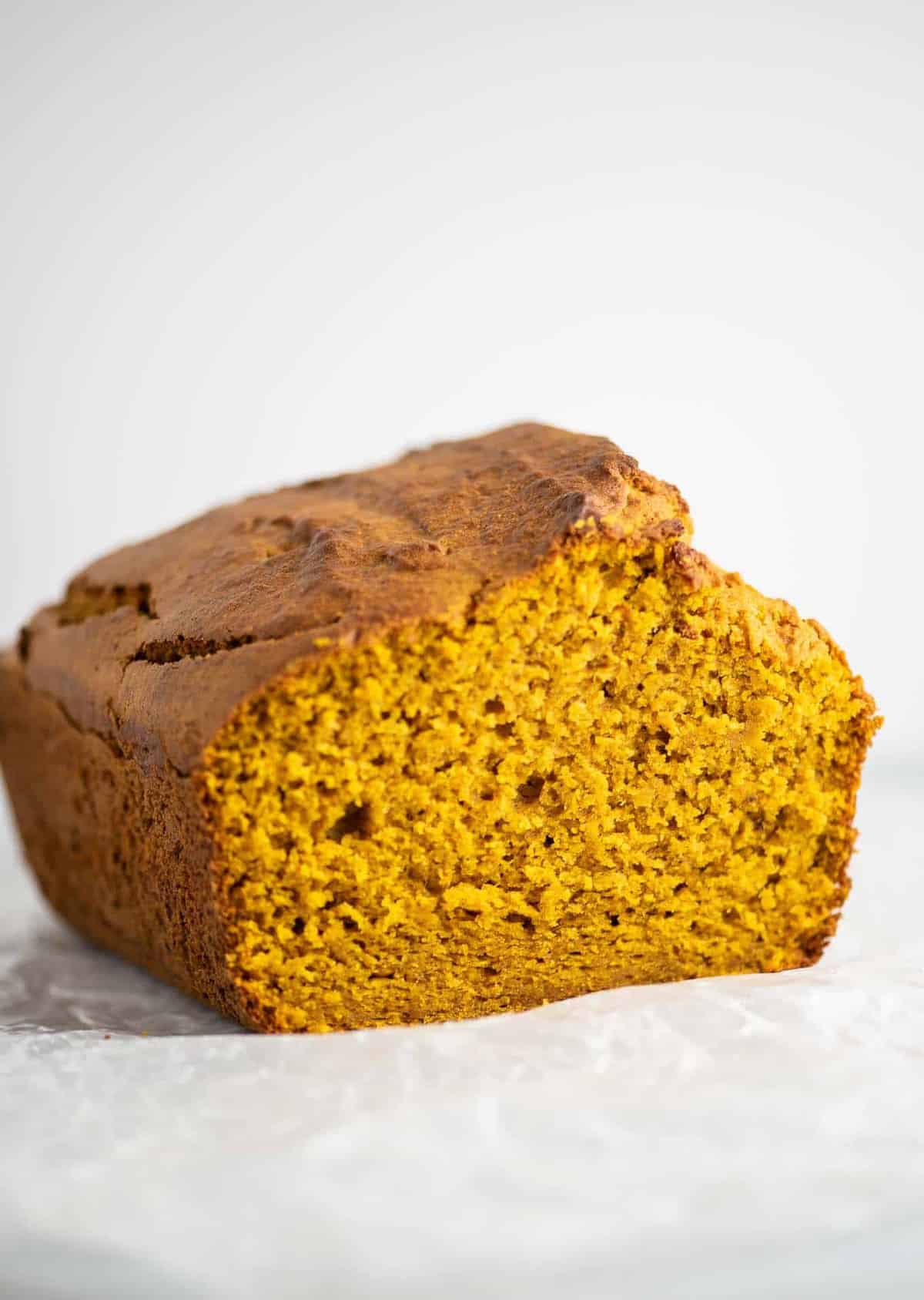  a loaf of cake mix pumpkin bread
