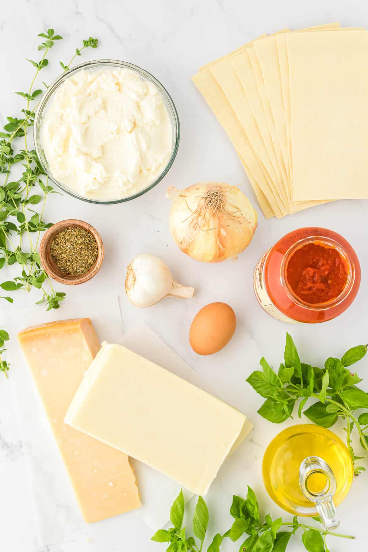 ingredients needed to make lasagna