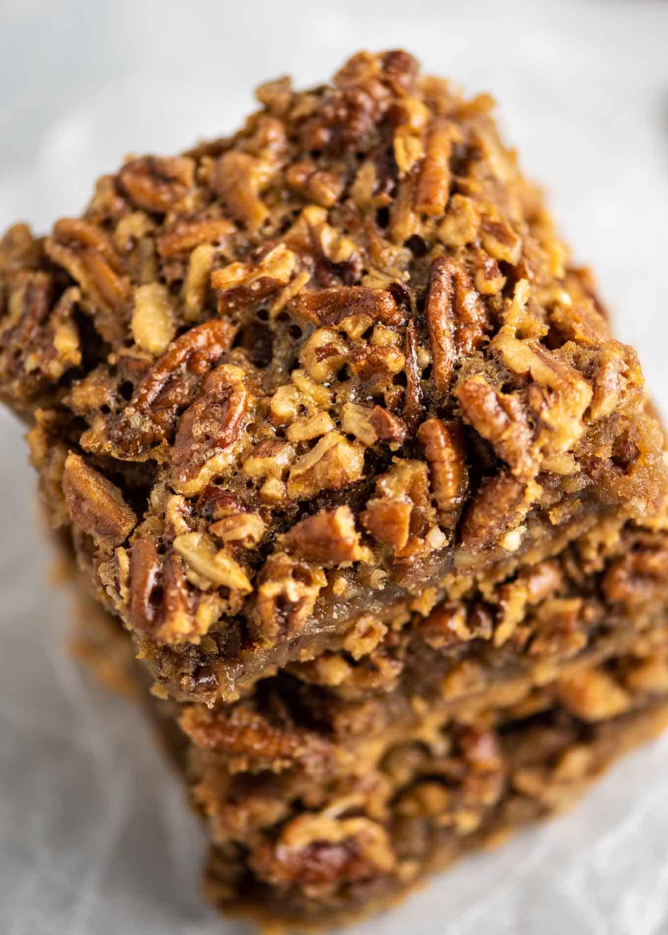 Pecan Pie Bars with Real Maple Syrup - Build Your Bite