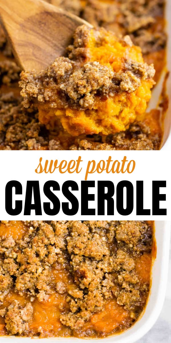 image with text "sweet potato casserole"