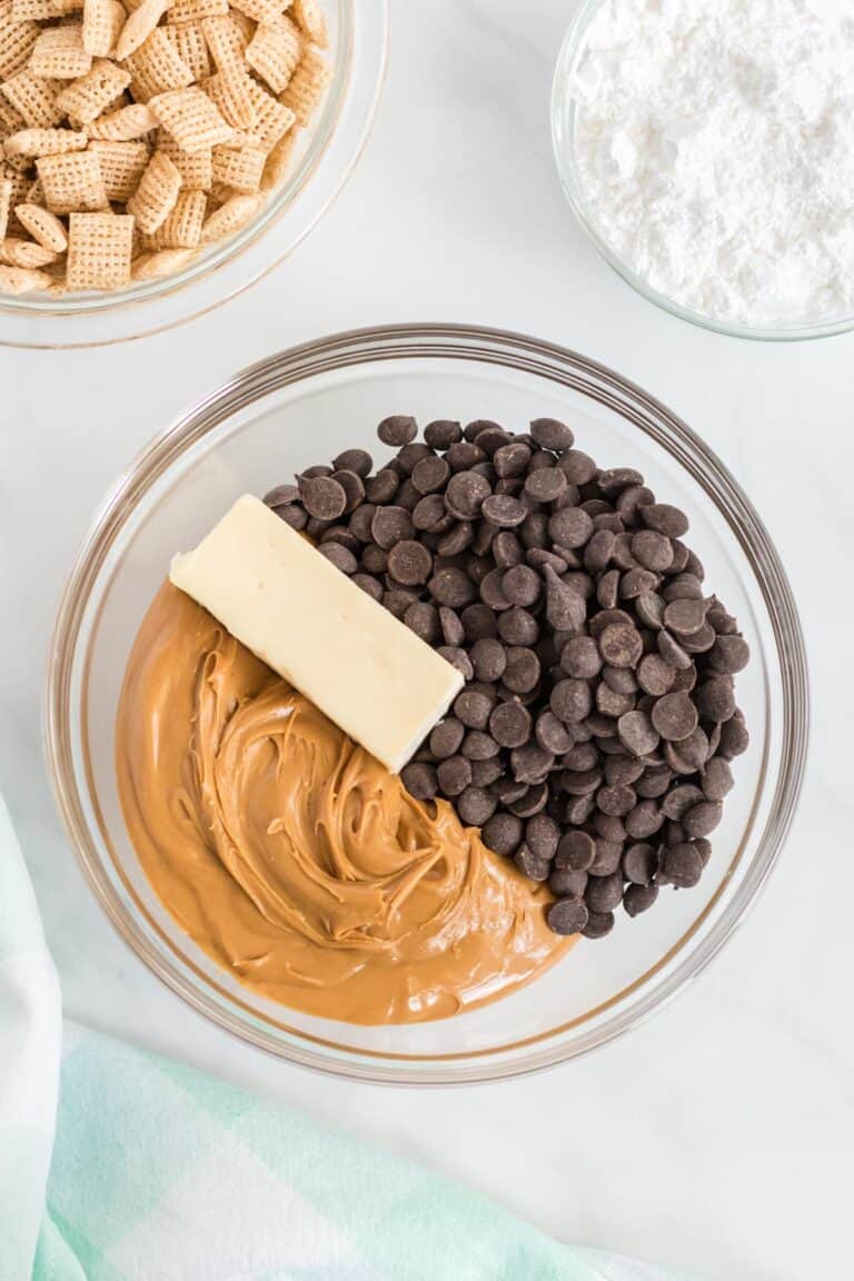 Vegan Puppy Chow aka Muddy Buddies Recipe - Build Your Bite